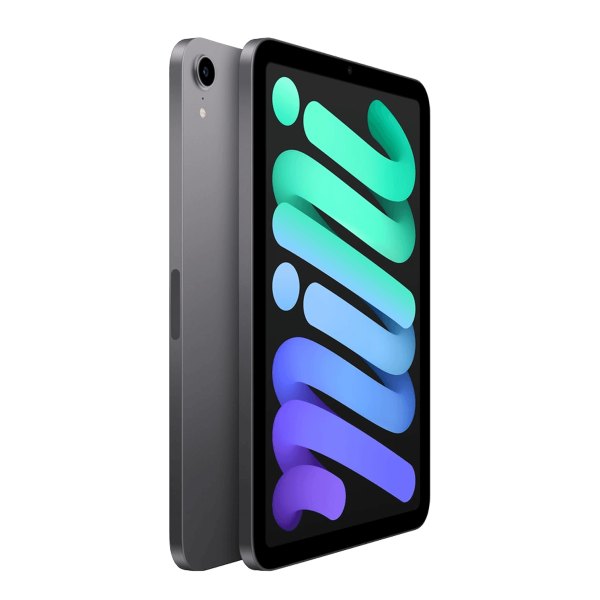 Apple iPad mini 6 64GB wifi spacegrijs tweedehands, opgeknapt, aanzicht 2
