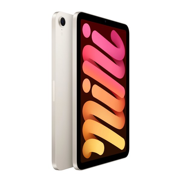 Apple iPad mini 7 256GB wifi sterrenlicht tweedehands, opgeknapt, aanzicht 2