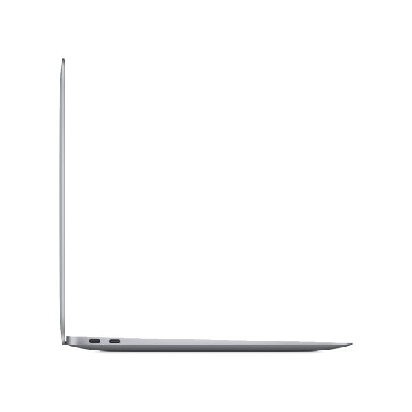 Apple MacBook Air 13 inch M1 256GB 8GB spacegrijs (refurbished), zijkant (foto: Refurbished.nl)