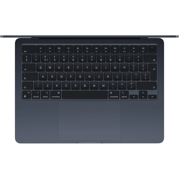 Apple MacBook Air 13 inch M3 256GB 16GB middernacht tweedehands, opgeknapt, aanzicht 2