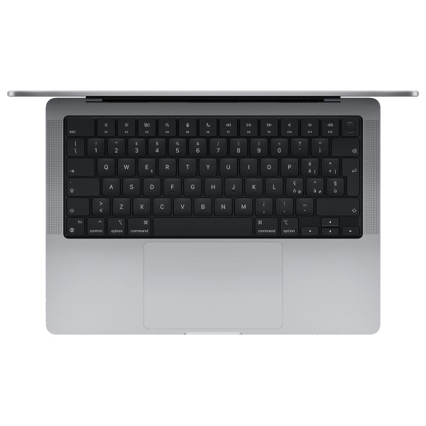 Apple MacBook Pro 14 inch M1 Pro 512GB 32GB spacegrijs tweedehands, opgeknapt, aanzicht 2