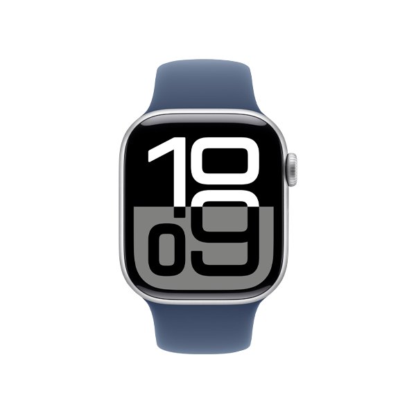Apple Watch Series 10 42mm aluminium zilver GPS tweedehands, opgeknapt, aanzicht 2