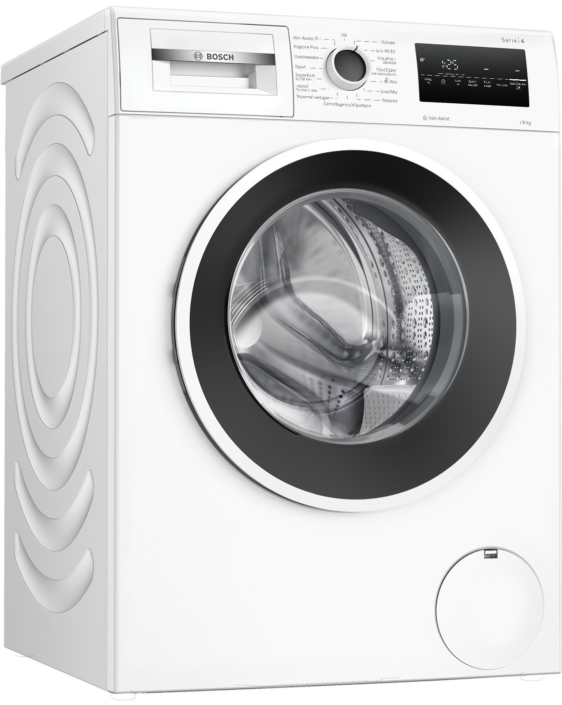 Bosch WAN2827CNL Iron Assist wasmachine 8 kg (Coolblue Tweedekans), ander aanzicht 3 (foto: Coolblue)