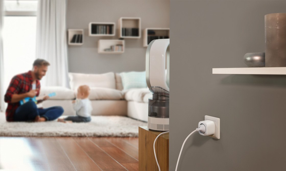 Eve Energy (Matter) slimme stekker met verbruiksmeter, ander aanzicht 1 (foto: Coolblue)