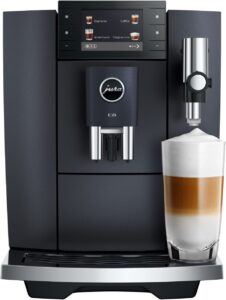 JURA E8 Cosmic Black volautomatische espressomachine tweedekans (foto: Coolblue)
