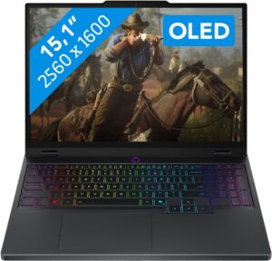 Lenovo Legion 5 OLED 15IRX10 gaming laptop, RTX 5070, 32GB, 1TB tweedekans (foto: Coolblue)