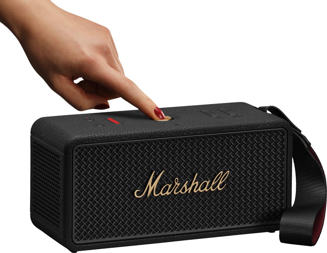 Marshall Middleton II bluetooth speaker zwart (Coolblue Tweedekans), ander aanzicht 2 (foto: Coolblue)