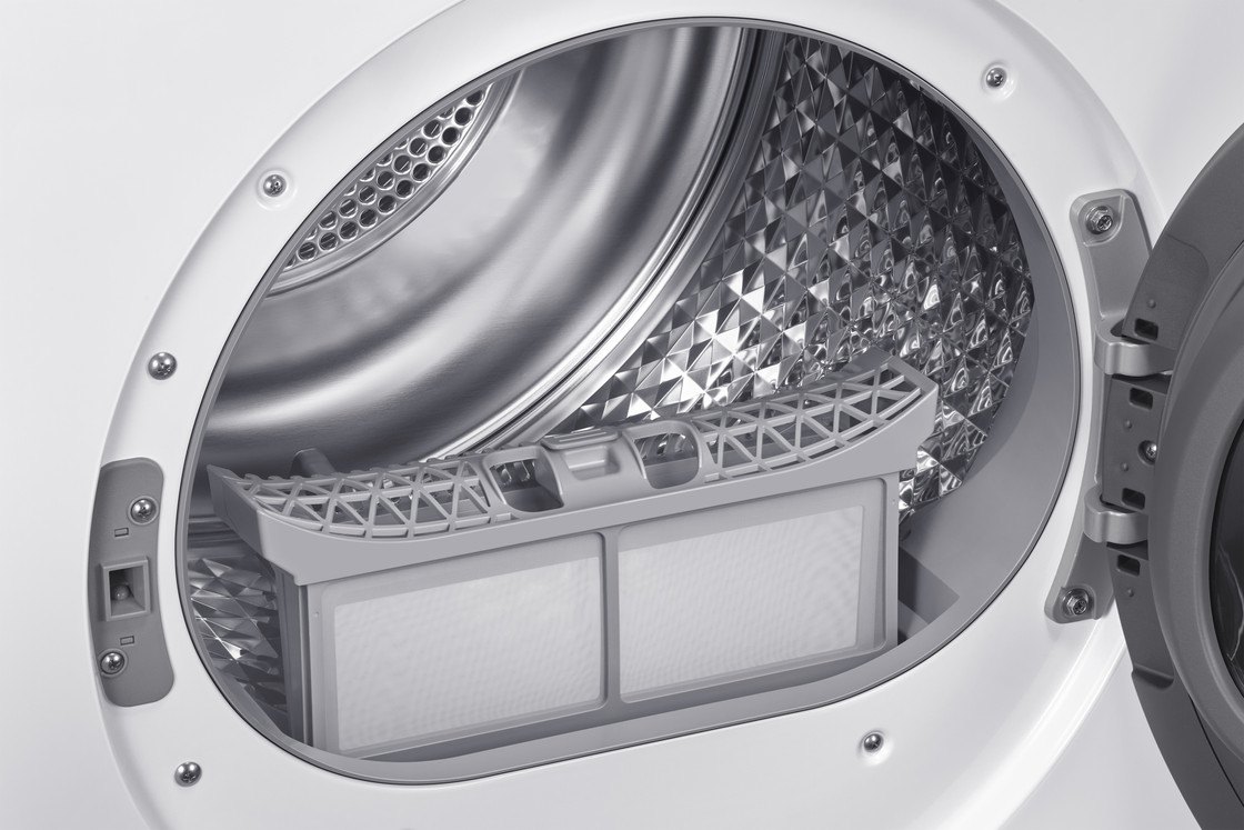 Samsung DV80DG52B0AEEN warmtepompdroger 8 kg (Coolblue Tweedekans), ander aanzicht 2 (foto: Coolblue)