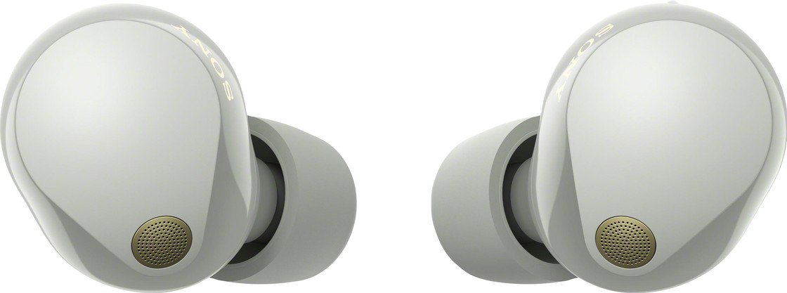 Sony WF-1000XM5 noise cancelling oordopjes zilver (Coolblue Tweedekans), ander aanzicht 1 (foto: Coolblue)
