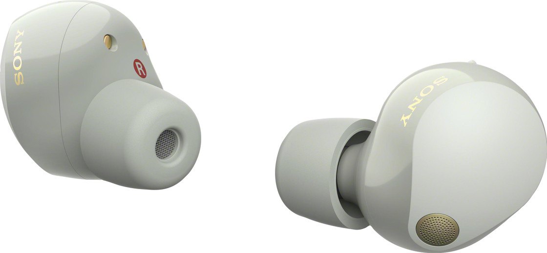 Sony WF-1000XM5 noise cancelling oordopjes zilver tweedekans (foto: Coolblue)