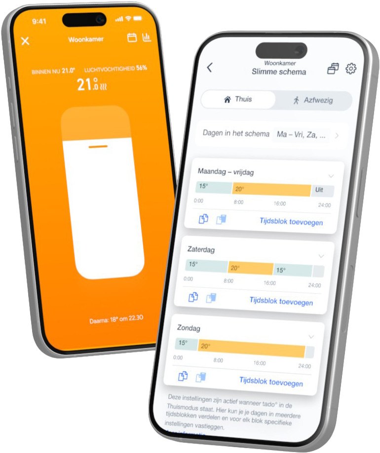 tado Draadloze Slimme Thermostaat X startpakket 2e generatie, ander aanzicht 1 (foto: Coolblue)